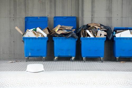 Advanced waste removal technology at a Plumstead building site