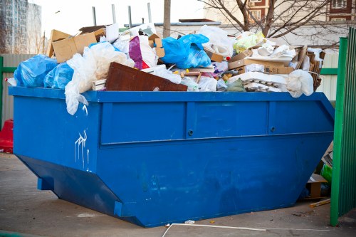 Hazardous waste containers being managed in Plumstead