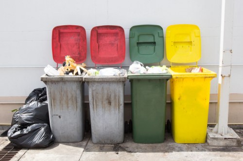 Recycling bins for demolition waste segregation