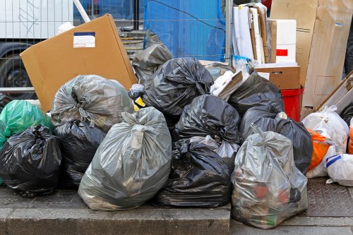 Secure and organized commercial skip area