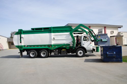 Enclosed skip for secure waste disposal in Plumstead