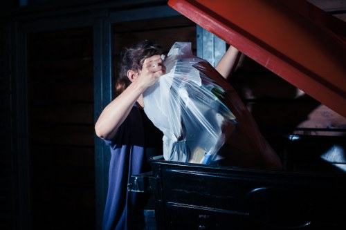 Professional waste management services in action